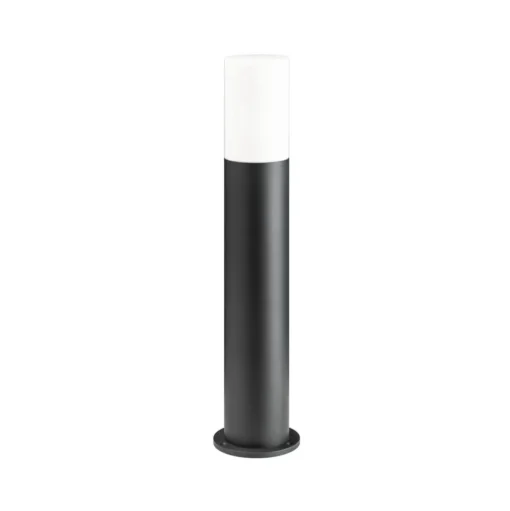 Tuinpadverlichting 1320 met opaalglas grafiet Hoogte 70 cm