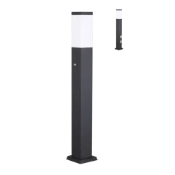 Tuinpadverlichting 400166142, V2A, sensor, antraciet, 2 stopcontacten