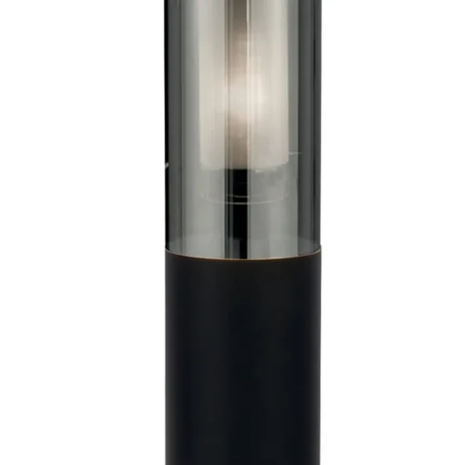 Tuinpadverlichting Batton, IP44, zwart, hoogte 90 cm, metaal