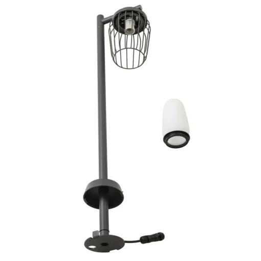 Tuinpadverlichting Chandan, 100 cm, zwart, aluminium
