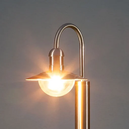 Tuinpadverlichting Damion, 140 cm, roestvrij staal, E27, IP44