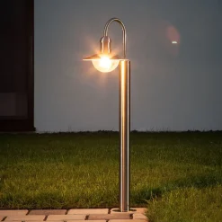Tuinpadverlichting Damion, 140 cm, roestvrij staal, E27, IP44