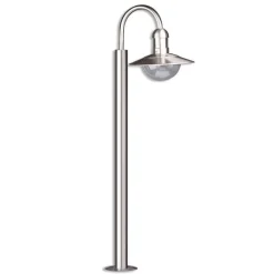 Tuinpadverlichting Damion, 140 cm, roestvrij staal, E27, IP44