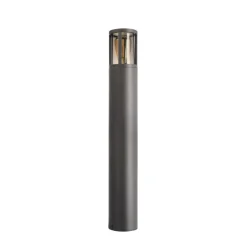 Tuinpadverlichting Facado II, hoogte 65 cm, grijs/rook, Ø 11 cm, IP65
