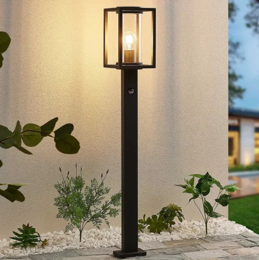 Tuinpadverlichting Ferda, 100 cm, sensor, antraciet, IP44