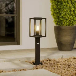 Tuinpadverlichting Ferda, 60 cm, sensor, antraciet, IP44