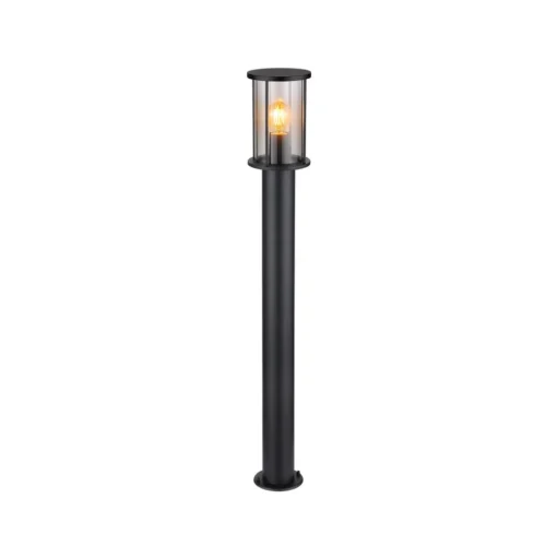 Tuinpadverlichting Gracey, hoogte 100 cm, zwart, roestvrij staal, IP54