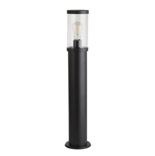 Tuinpadverlichting, IP44, zwart, hoogte 73 cm, metaal