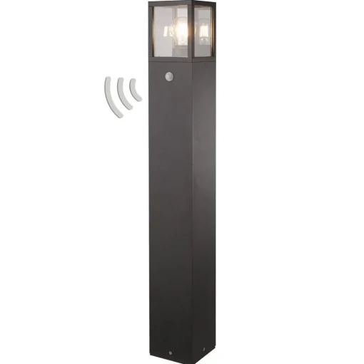 Tuinpadverlichting Klemens, 90 cm, sensor, antraciet, E27