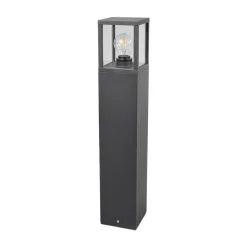 Tuinpadverlichting Klemens, 65 cm, antraciet, metaal, E27