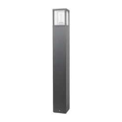 Tuinpadverlichting Klemens, 90 cm, antraciet, metaal, E27
