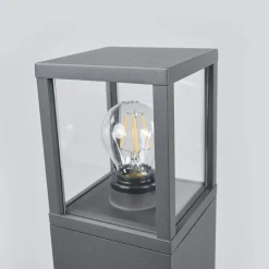 Tuinpadverlichting Klemens, 90 cm, antraciet, metaal, E27
