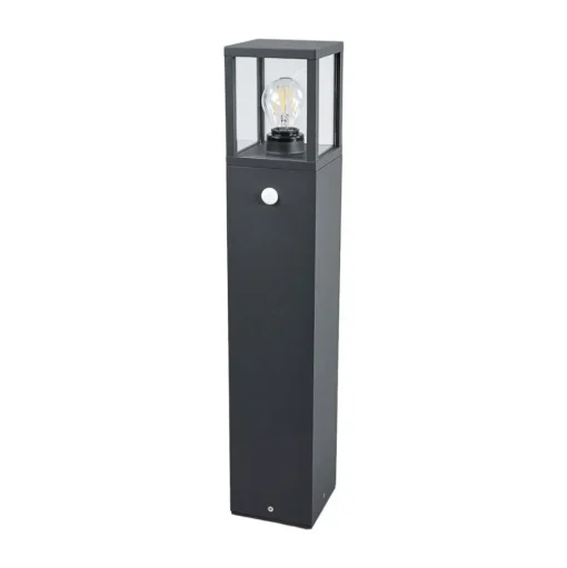 Tuinpadverlichting Klemens, 65 cm, sensor, antraciet, E27