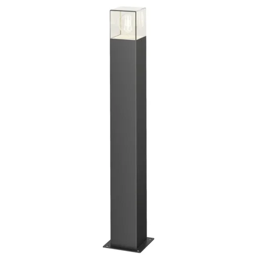 Tuinpadverlichting Lucande Keke, hoogte 70 cm, antraciet, aluminium