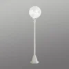 Tuinpadverlichting wit met bubbelglas