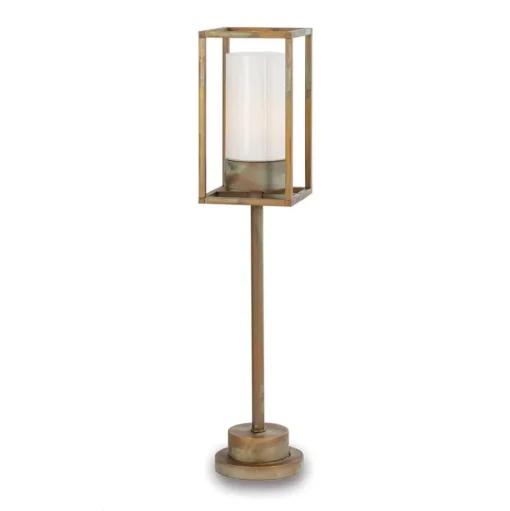 Tuinverlichting Cubic³ 3370 messing antiek/opaal