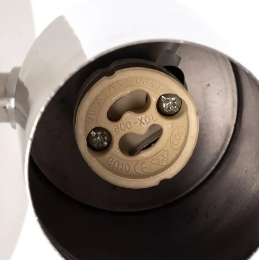 Tune II wandlamp, wit/chroom, metaal, E27, Ø 5,5 cm