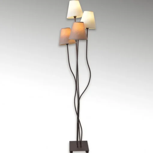 Twiddle - vloerlamp met vier stoffen kappen