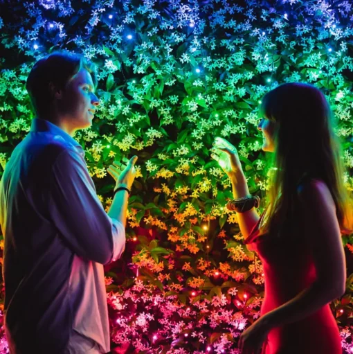Twinkly RGB lichtkettingen, zwart, 400 lichtpunten 32m