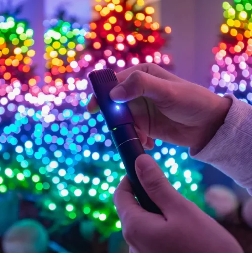 Twinkly RGB lichtkettingen, zwart, 250 lampjes 20m