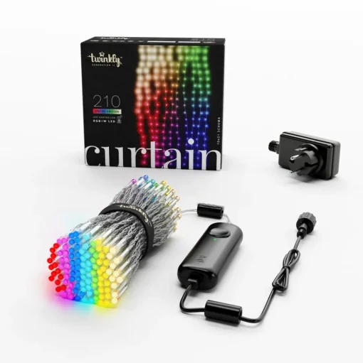 Twinkly RGBW lichtgordijn, 210 LED's