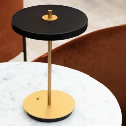 UMAGE LED tafellamp Asteria Move zwart/messing 31 cm