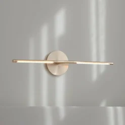 UMAGE LED wandlamp Omni, messing, lengte 74 cm