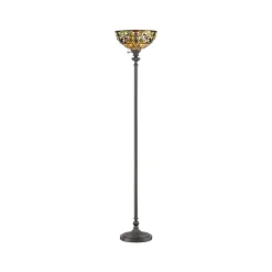 Uplighter Kami met kap in Tiffany-design
