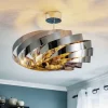 Vento plafondlamp, chroom-nikkelkleurig, Ø 60 cm, metaal