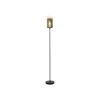 Ventotto vloerlamp, zwart/goud, hoogte 165 cm, metaal/glas
