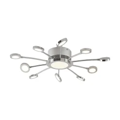 Verchroomde plafondlamp Meru, CCT