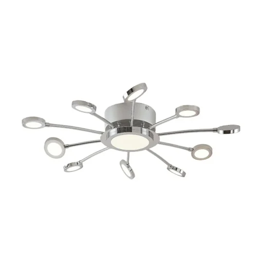 Verchroomde plafondlamp Meru, CCT