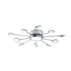 Verchroomde plafondlamp Meru, CCT