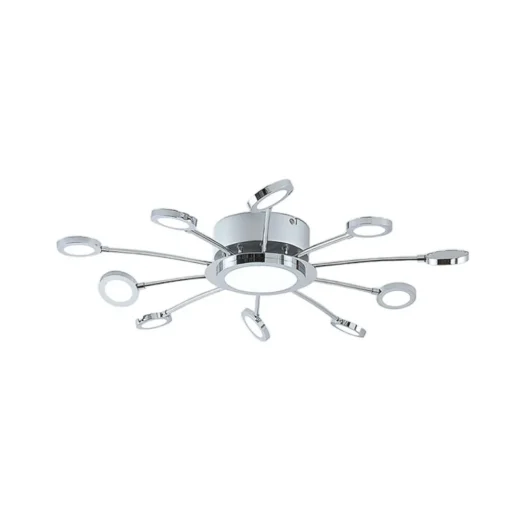 Verchroomde plafondlamp Meru, CCT