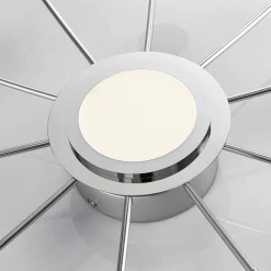 Verchroomde plafondlamp Meru, CCT