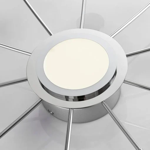 Verchroomde plafondlamp Meru, CCT
