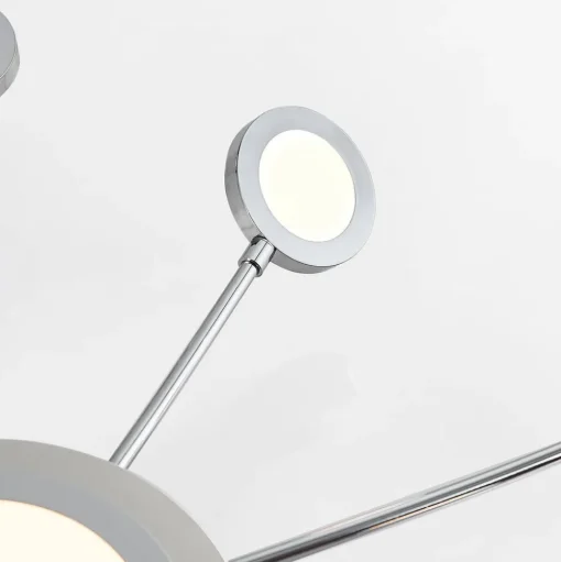Verchroomde plafondlamp Meru, CCT