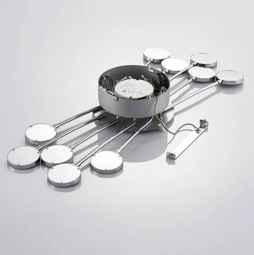 Verchroomde plafondlamp Meru, CCT