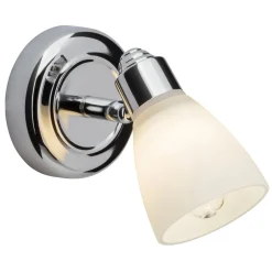 Verchroomde wandlamp Kensington met IP44