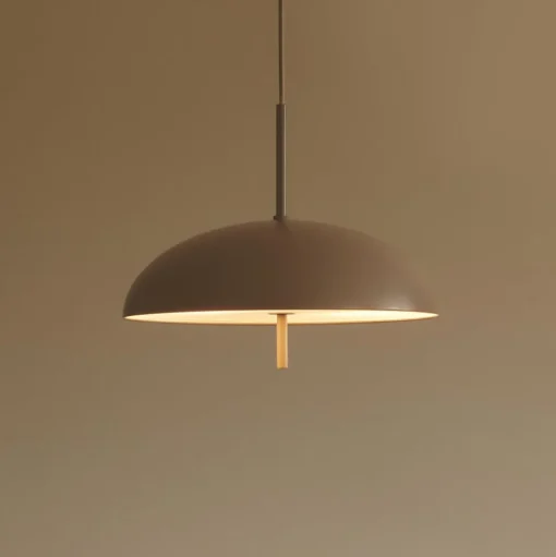 Versale hanglamp, bruin, Ø 35 cm, metaal, 2 x E27