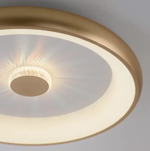 Vertigo LED plafondlamp, CCT, Ø 61,5 cm, messing