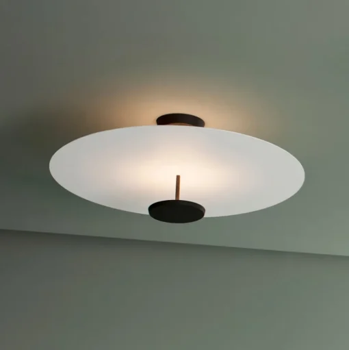 Vibia Flat LED plafondlamp 2-lamps Ø 90 cm wit