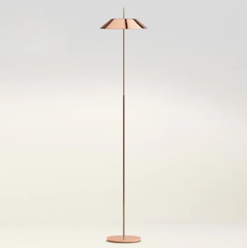 Vibia Mayfair - LED vloerlamp, glanzend koper