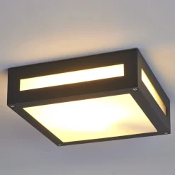 Vierkante buiten-plafondlamp Nerea