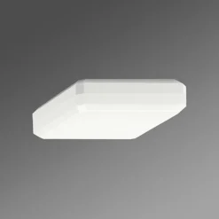 Vierkante plafondopbouwlamp WQL diffusor opaal ww