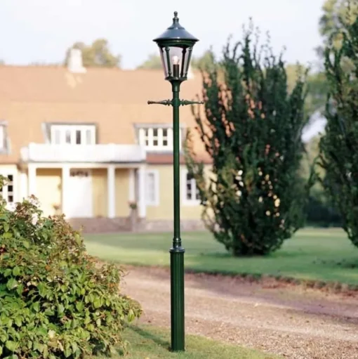 Virgo lantaarnpaal, 1-lamp, donkergroen
