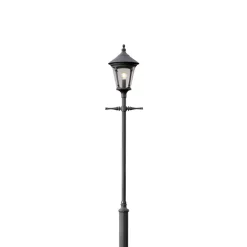 Virgo lantaarnpaal, 1-lamp, mat zwart