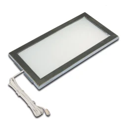 Vlakke onderbouwlamp LED Sky roestvrijstaal 3.000K
