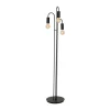 Vloerlamp Aidan, 3-lamps, zwart