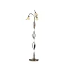 Vloerlamp Alga, 3-lamps, ijzer, glas, Florentijn